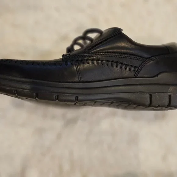 Ecco Shoes Ecco Black Leather Howell Collection Lace Up Oxford